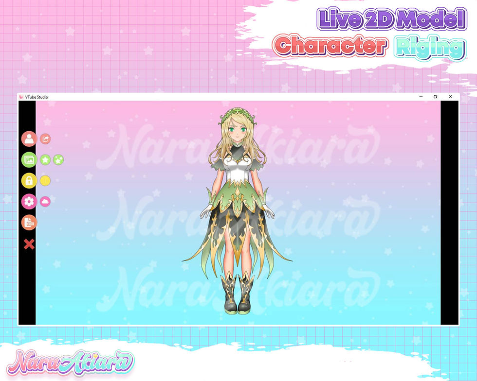 Thumbnail: Unleash Your Imagination with the Vtuber Live2d Model Anime Green Fairy Girl