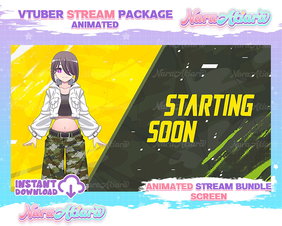 Thumbnail: Enhance Your Vtuber Streams with the Captivating Anime Overlay Stream Package