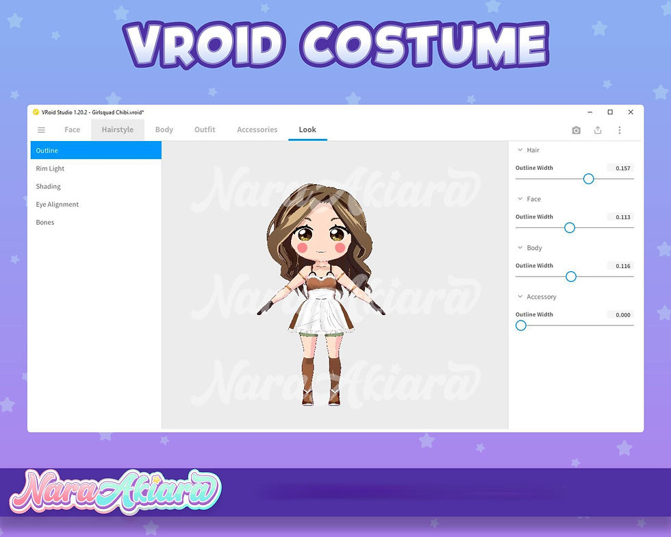 縮圖：Embrace Unparalleled 3D Vroid Costumes for Your VTuber Expression