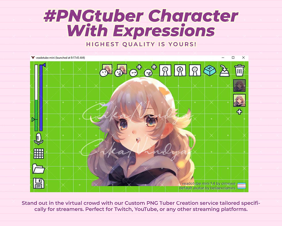 Thumbnail: Professional and Expressive PNG Tuber Ideal for Streamers Looking