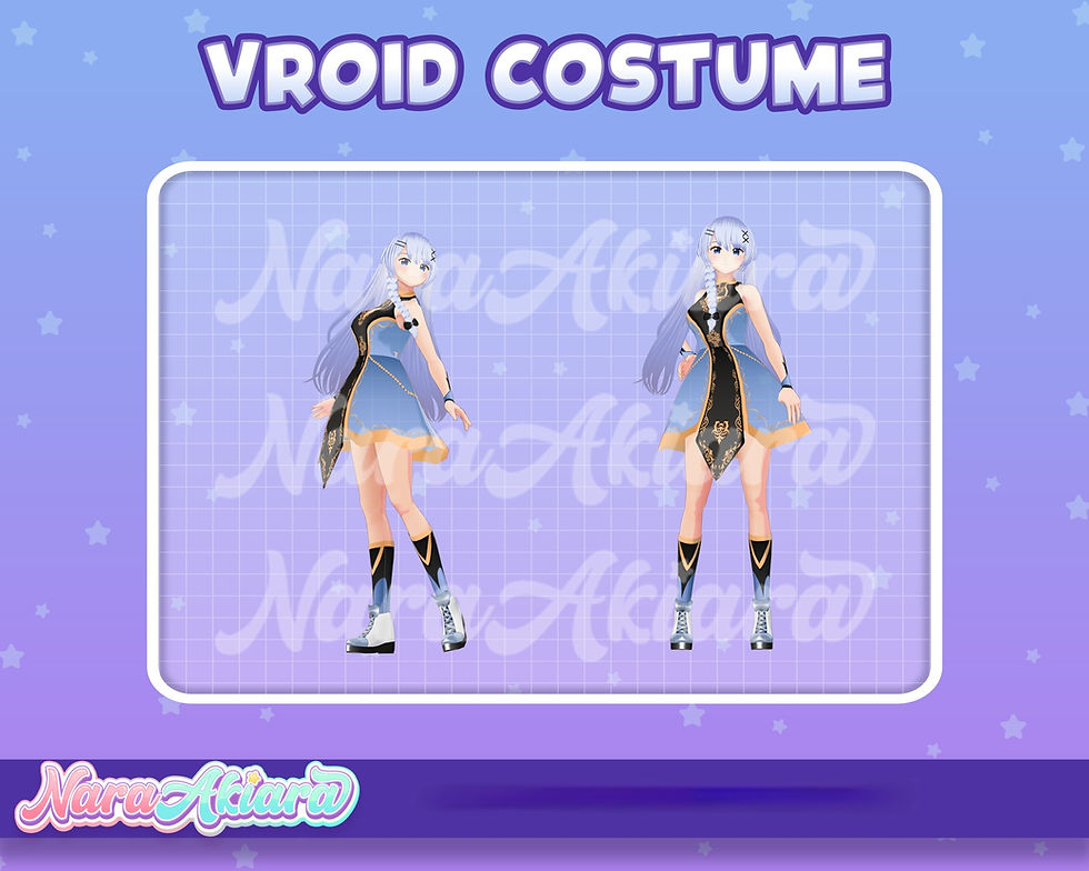 Thumbnail: Experience Opulence with the Emerald Luxurious Dress in 3D Vroid Costume