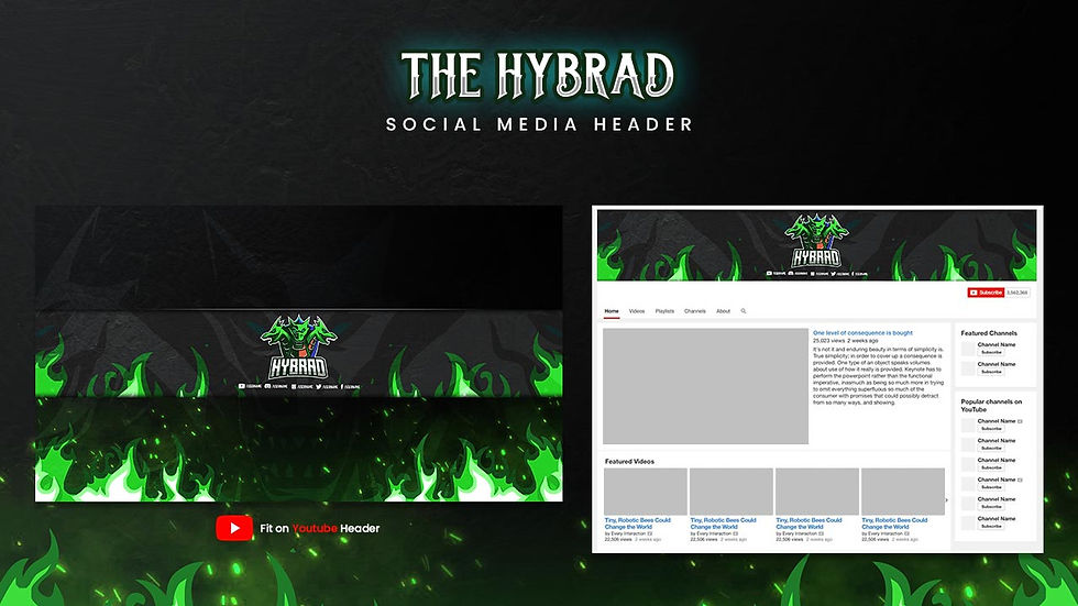섬네일: Hybrad Animated Overlay Package Unleash the Power of Three Ferocious Dragons