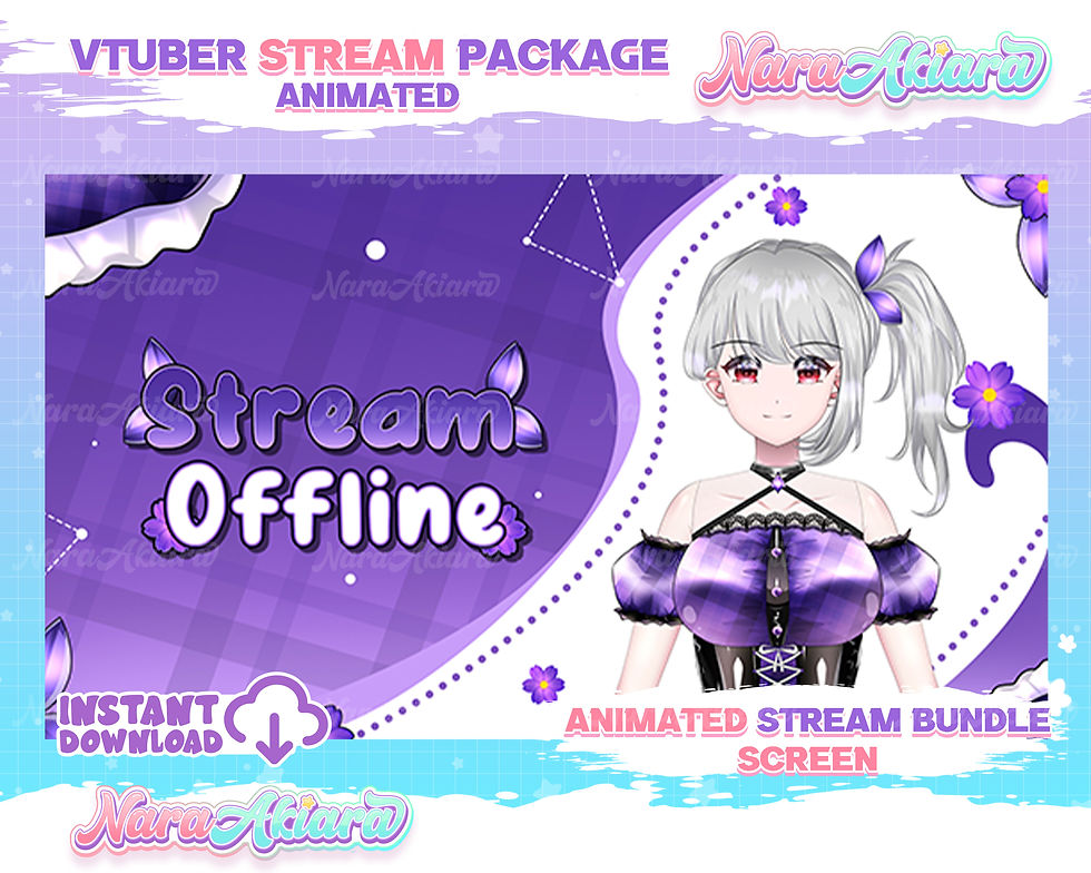 Thumbnail: Enhance Your Stream with the Anime Dress-Up Style Overlay Stream Package