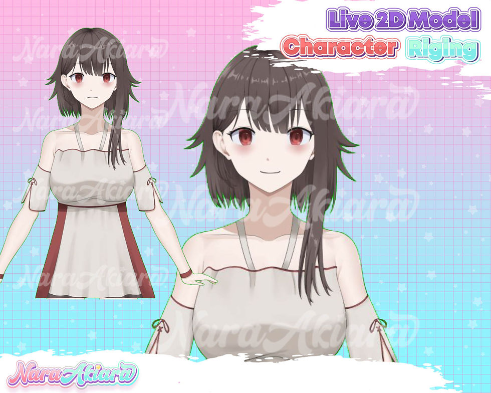 Thumbnail: Express Your Style with the Anime Brown Short Hair Girl Vtuber Live2d Model
