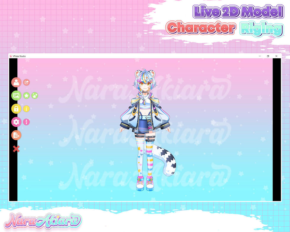 サムネイル： Vibrant Colorful Cat Girl Anime VTuber Models: Experience the Spectrum of Live2D