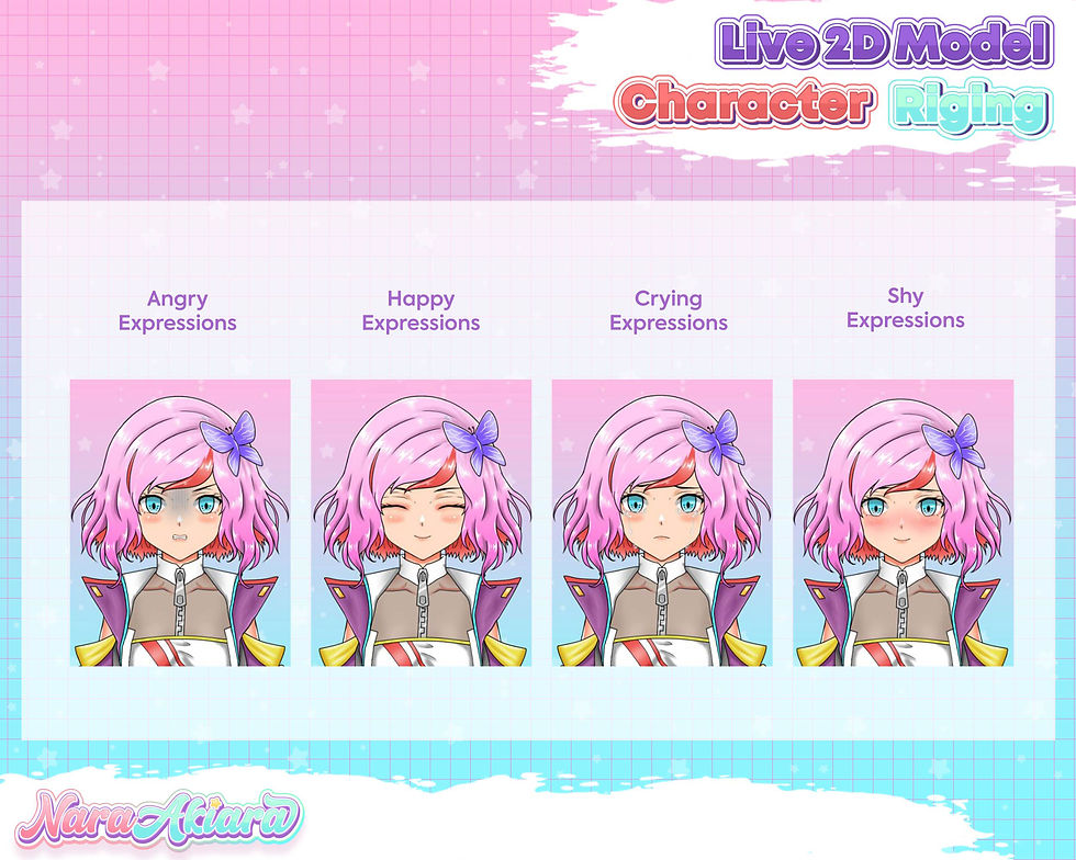 Thumbnail: Meet Your New Pink and Purple Theme Anime Girl VTuber Avatar for Your Stream