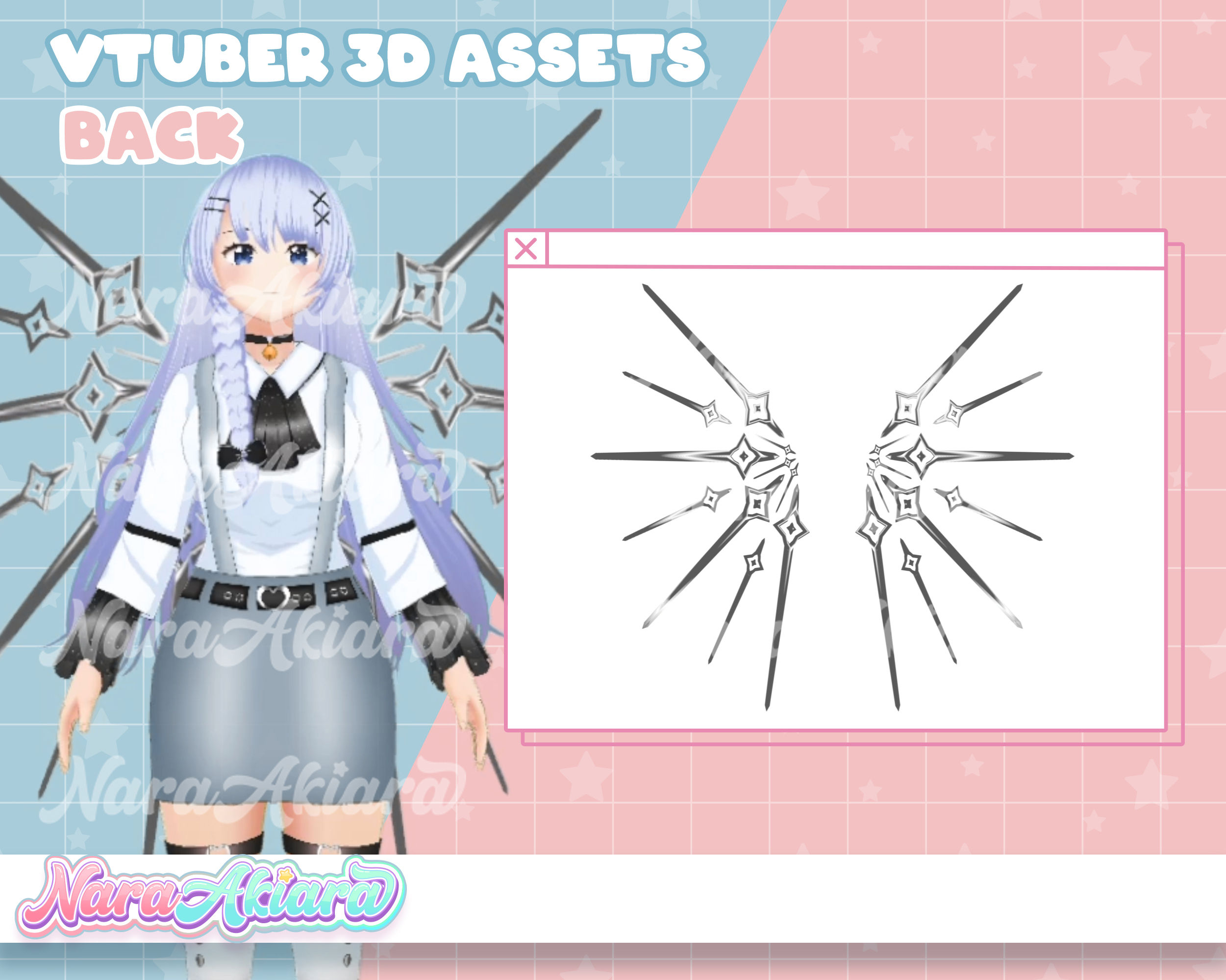 Illuminate Your Model with Angel Sword Wings for Elegant Style