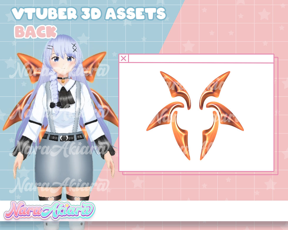 Set Fashion Your Model with Amber Spark Wings for Incredible Persona