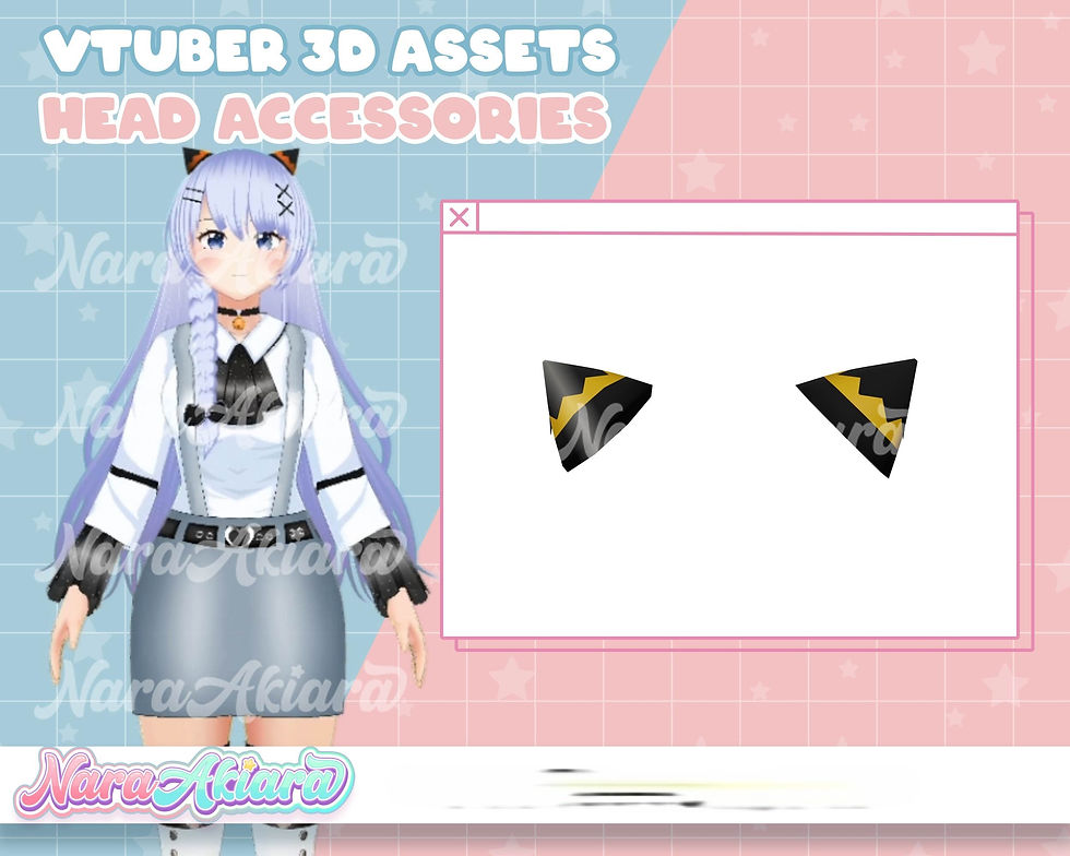 Elevate Your VTuber Persona with Luxurious 3D Assets Head Accessories