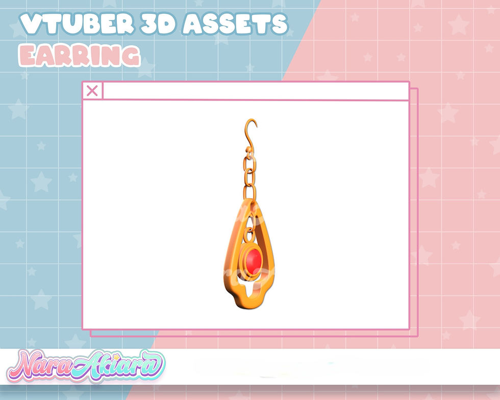 サムネイル： Customize VTuber Characters with Dazzling 3D Assets Earrings