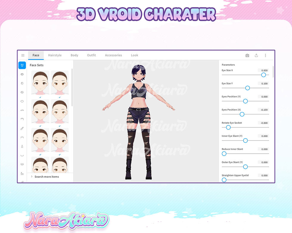 Thumbnail: Step into a World of Imagination with Short Hair Street Emo Anime Girl 3D Vroid
