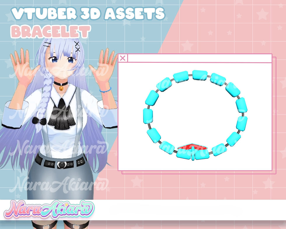 Discover Striking 3D Assets Bracelets for VTubers