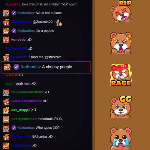 섬네일: Twitch Emote Bear V2 Sweet and Fun Design for Chat