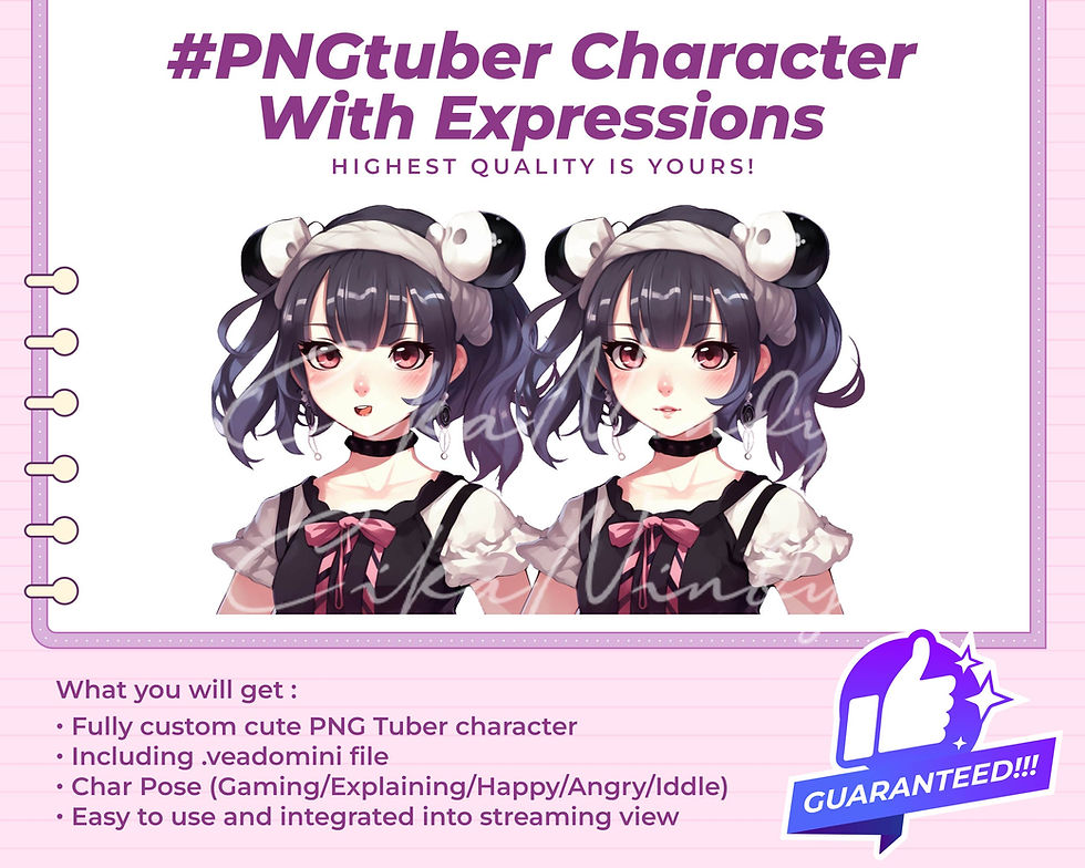 Thumbnail: Thrilling PNG Tuber Halloween Girl - Add Festive Flair to Your Streams