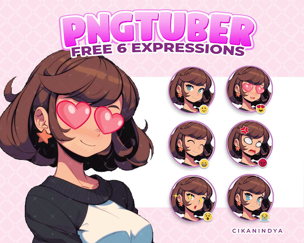 Thumbnail: Transform Your Streaming Experience with Personalized PNG Tuber Girl Short Hair