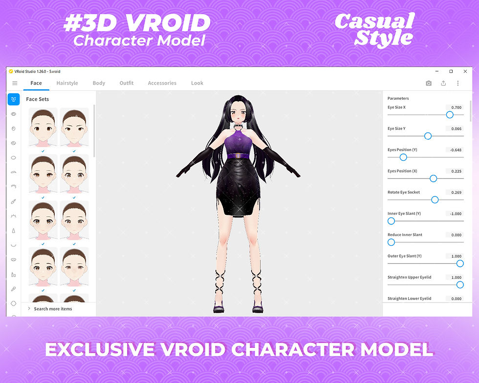 Thumbnail: Cute Anime Girl 3D Vroid Model Angeline VTuber Character for Streaming Avatars