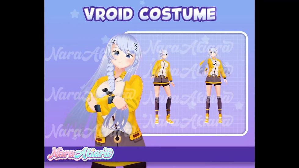 Thumbnail: Embrace Virtual Fashion with Yellow and White Casual Uniform for Your Avatar