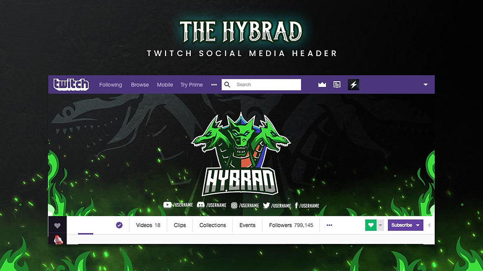 縮圖：Hybrad Animated Overlay Package Unleash the Power of Three Ferocious Dragons