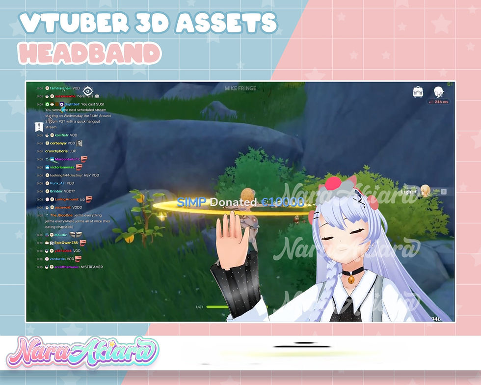 サムネイル： Striking 3D Assets Headbands for VTubers and Content Creators