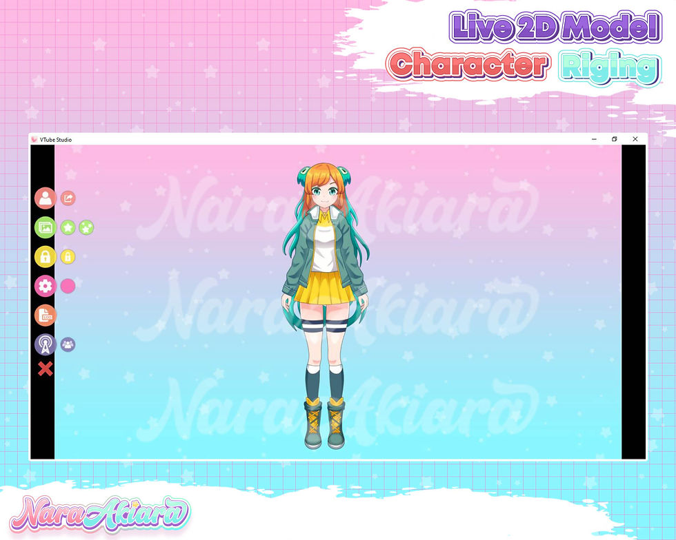 Thumbnail: Cheerful Vtuber Live2d Anime Model with Orange and Tosca School Uniform