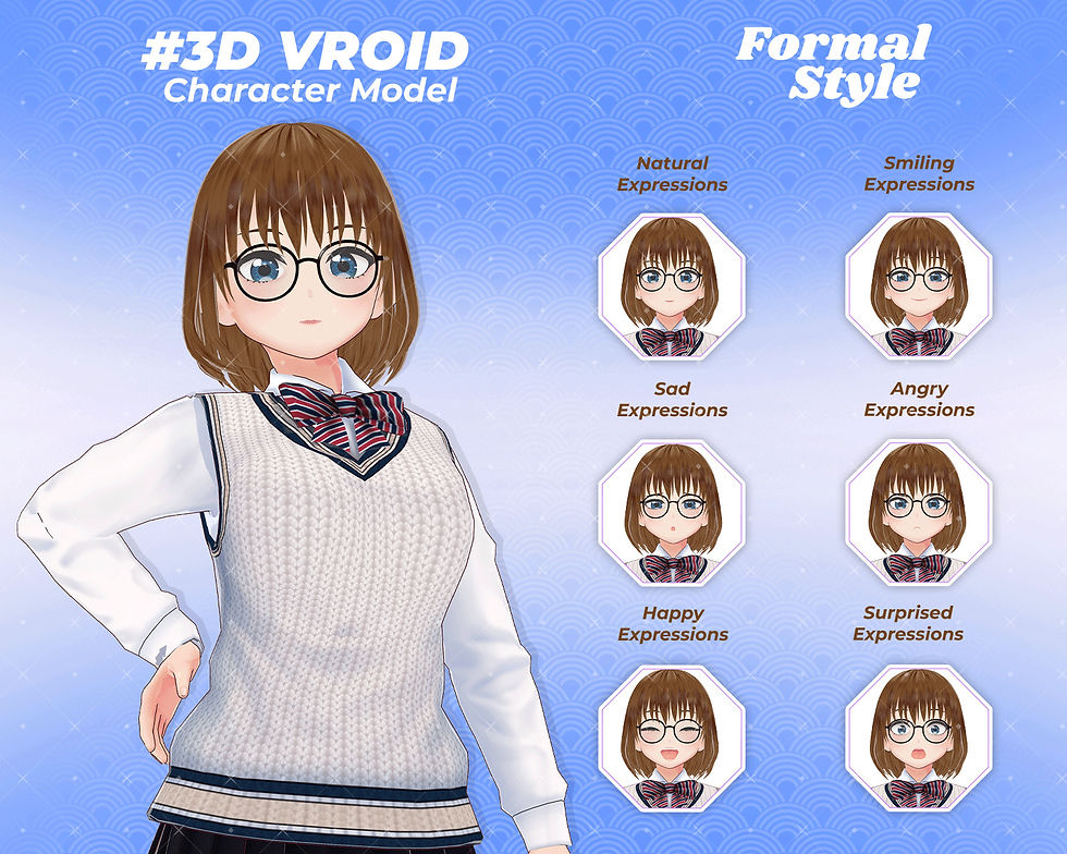 Thumbnail: Mizuki Kanaya 3D Vroid Model – Unique Anime Character Avatar for VTubers