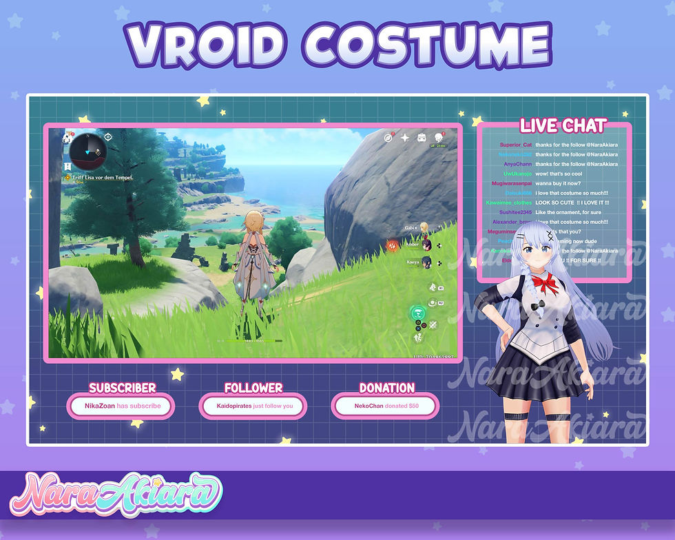 섬네일: Embracing Timeless Style with Black and White Uniform 3D VRoid Attire for Avatar