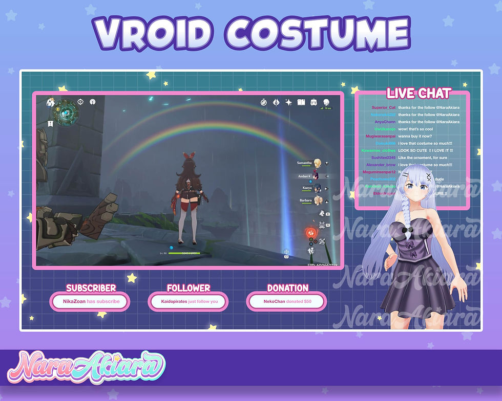 サムネイル： Unleash Your Avatar's Charisma with the 3D Vroid Black Mini Dress