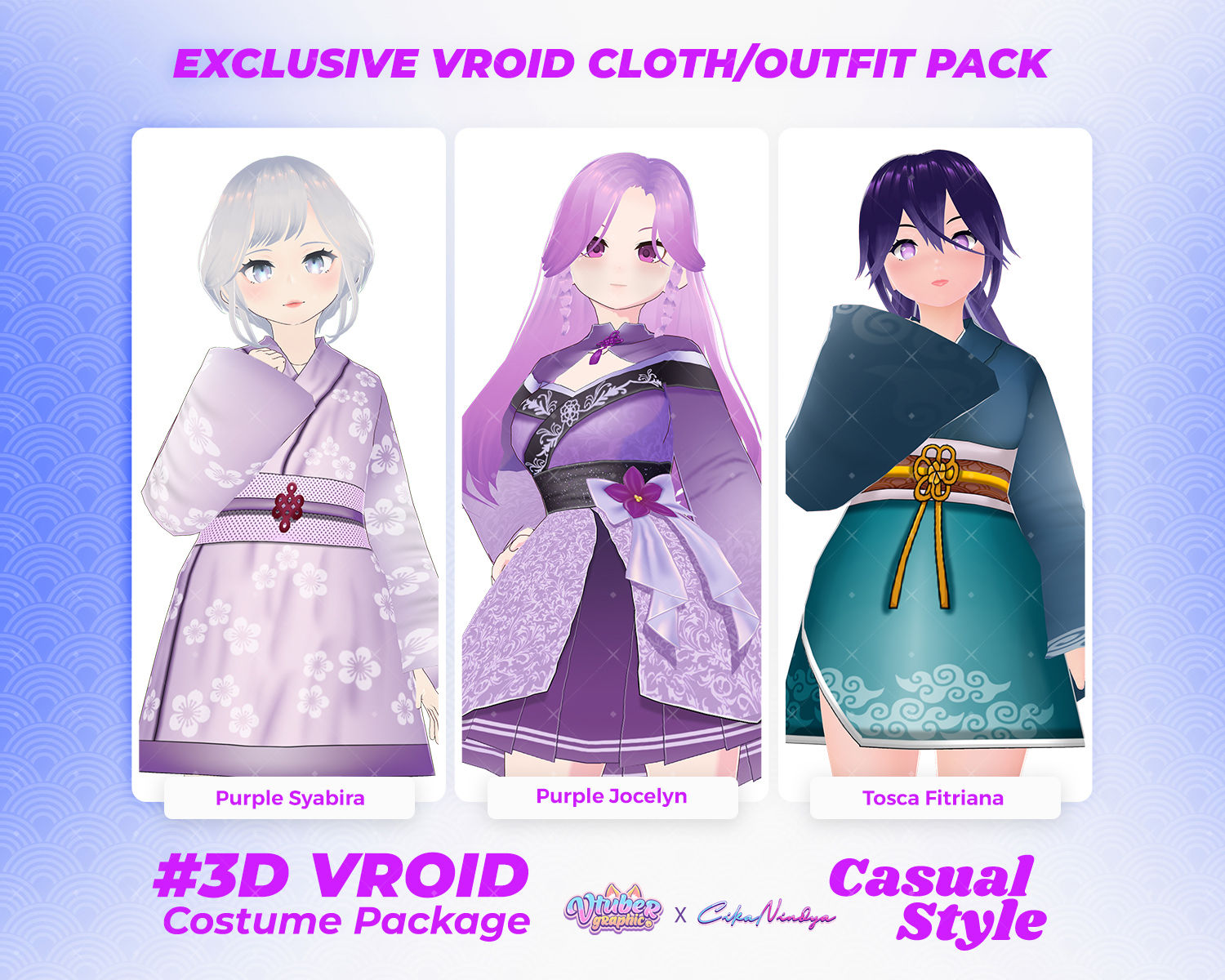3D VRoid Clothes Pack The Cute & Sporty Girl's Athleisure Look