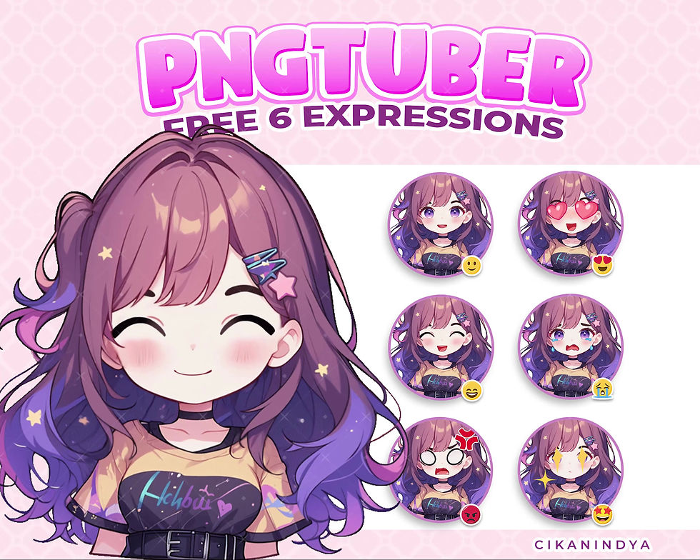 Thumbnail: Transform Your Streams into Joyful Adventures with a Fun Chibi Girl PNG Tuber