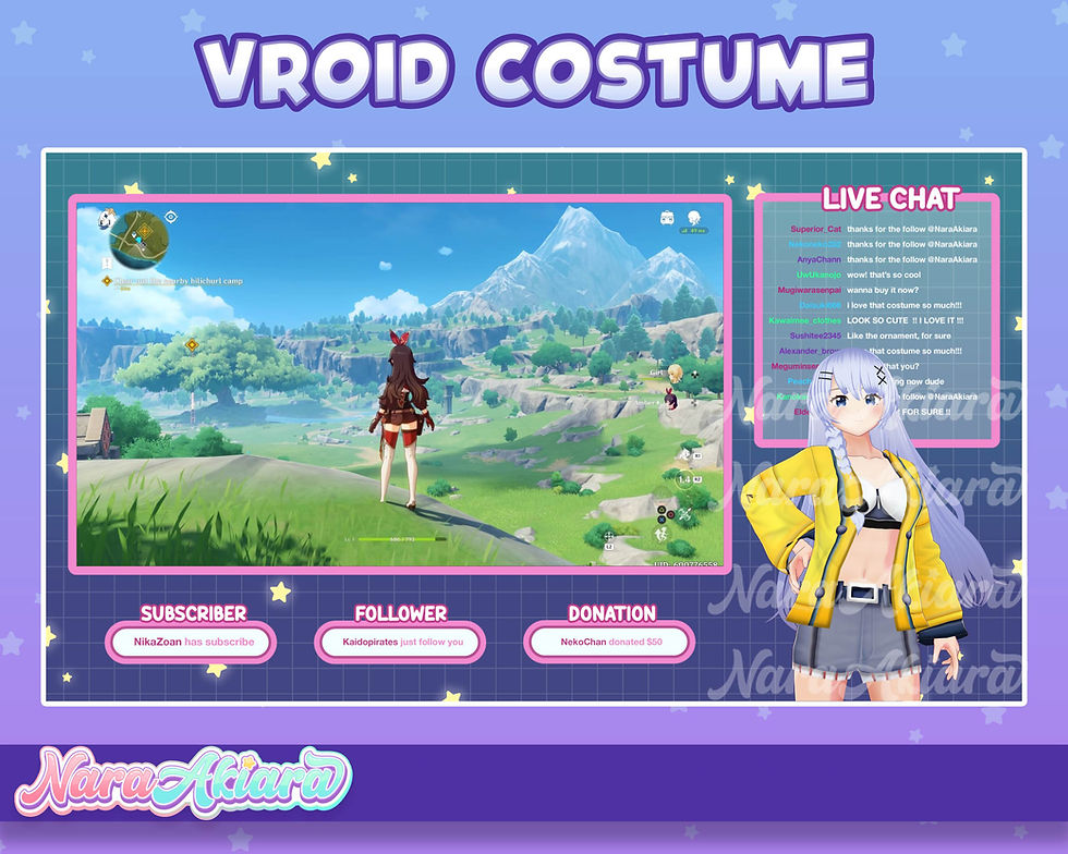 섬네일: Upgrade Your Vtuber Look and Get the Trendy with 3D Vroid Yellow Coat Jacket
