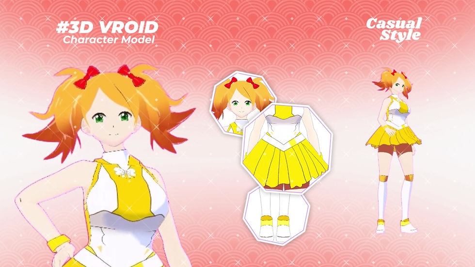 섬네일: Unique Fantasy Character Anime Style 3D Vroid Model for VTubers and Creators
