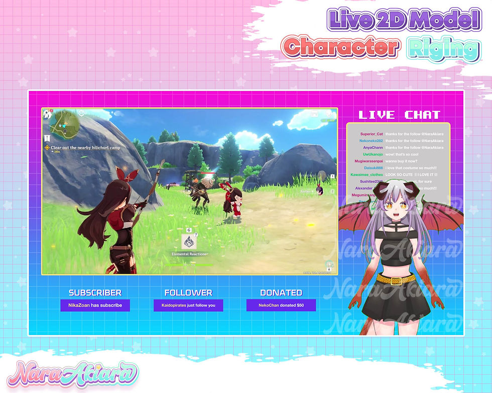 Thumbnail: Embark on a Fiery Journey with Vtuber Live2d Anime Red Little Dragon Girl