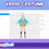 Thumbnail: Vibrant Fusion with Blue Jacket and Orange Skirt 3D Vroid Clothes for Avatar