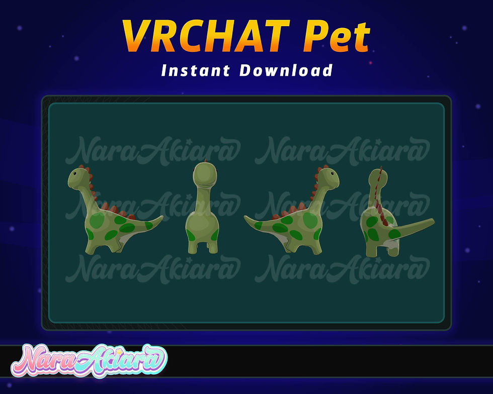 Thumbnail: Experience the Charm with Our Adorable Dino Pet VRChat for Gaming Enthusiasts