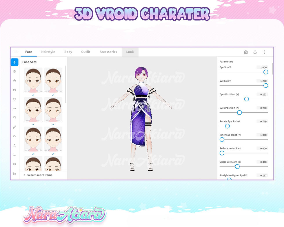 Thumbnail: Enchanted Reflections with 3D Vroid Model Scarlet Anime Girl for Live Streaming