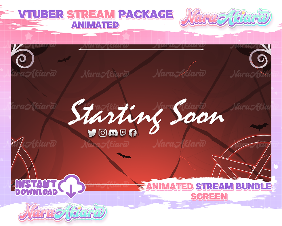 섬네일: Elevate Your Stream with the Anime Devil Animated Stream Overlays Pack