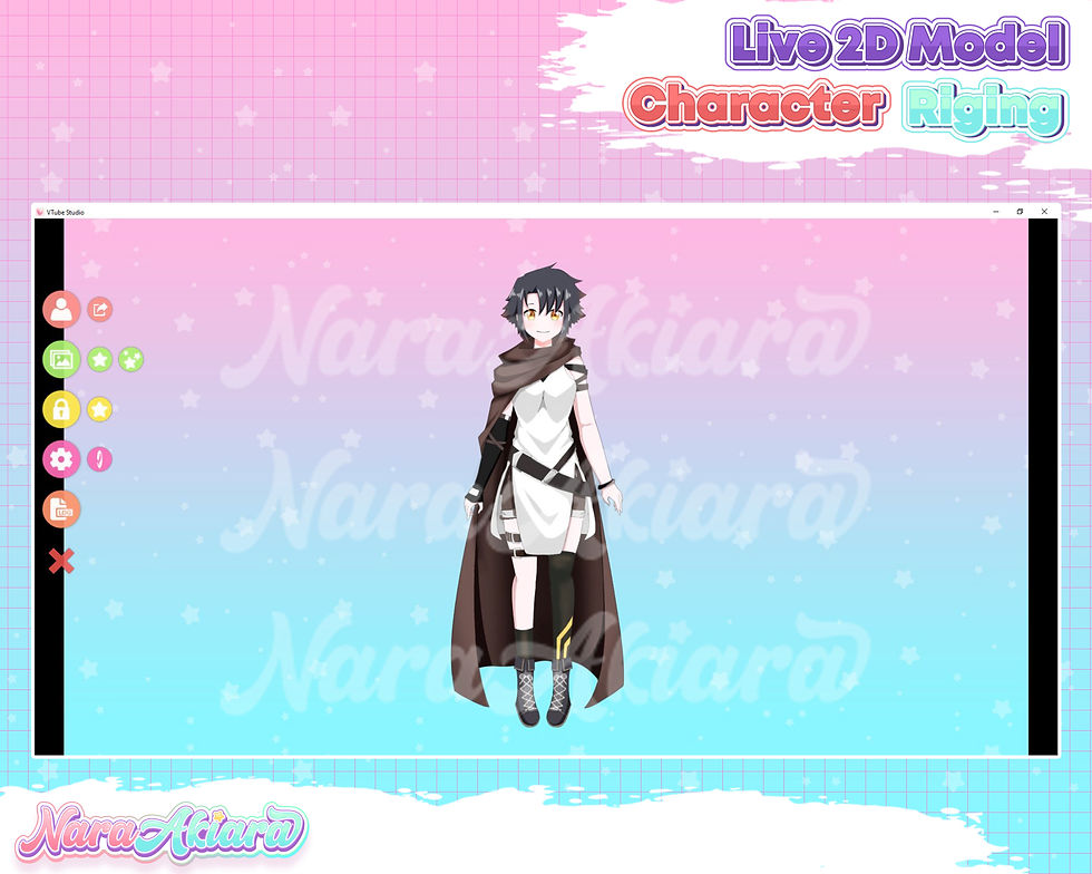 縮圖：Enhance Your Vtuber Persona with Live2D Anime Model Black Short Hair Girl