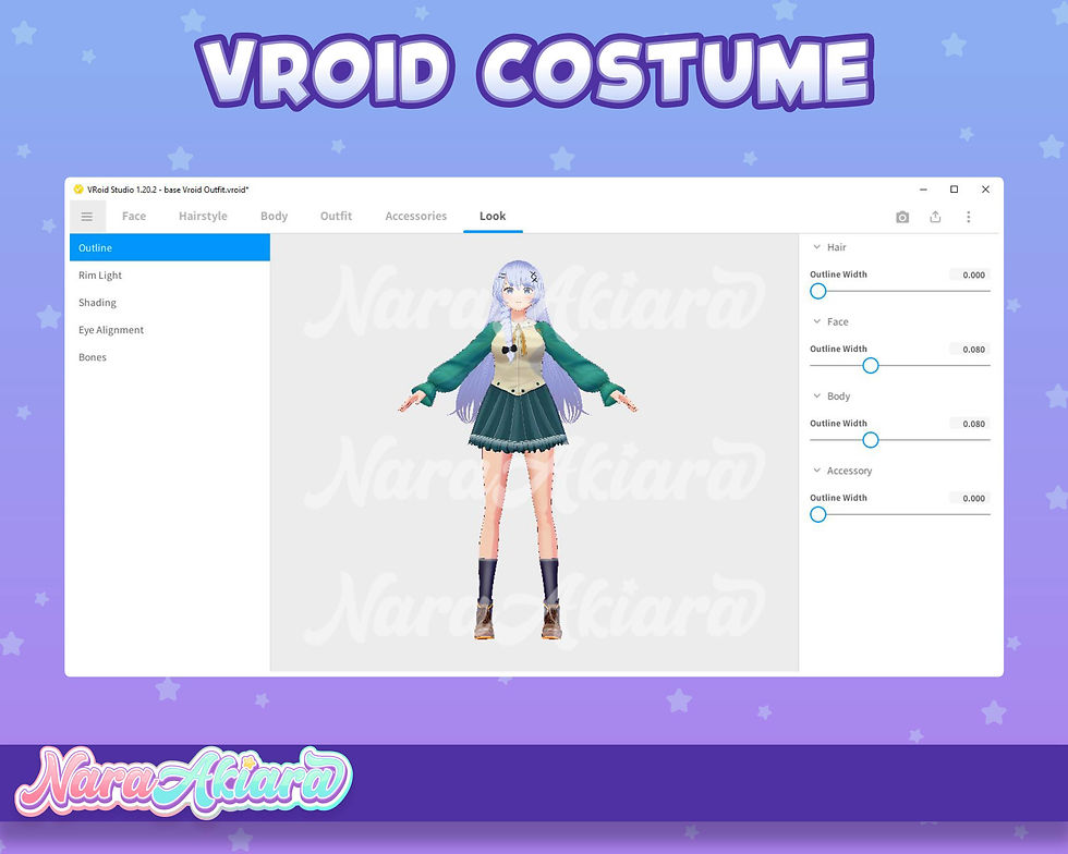섬네일: Everyday Green Comfort with 3D Vroid Avatar Attire Green Casual Uniform