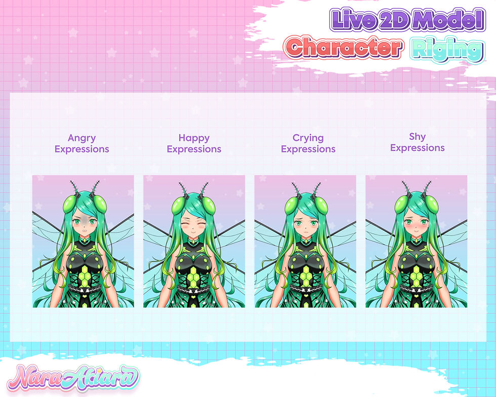 縮圖：Discover Enchanting Live2D Green Fairy Girl Vtuber Models for Your Streaming