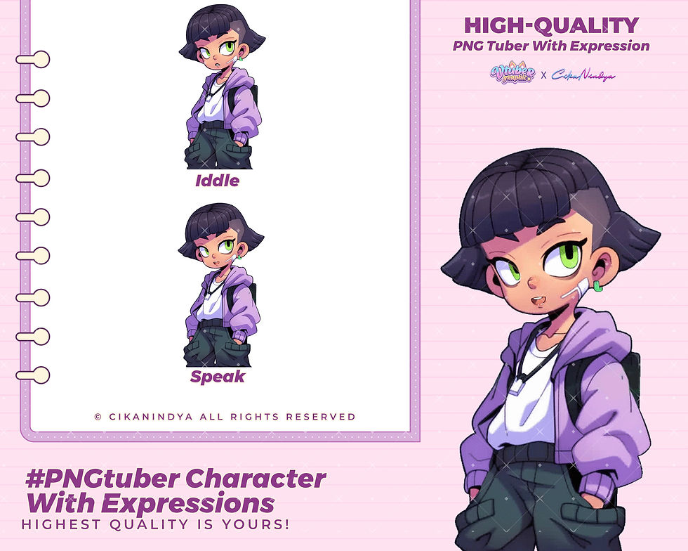 Bring Life to Your Streams with Dynamic PNG Tuber Boy Casual Models