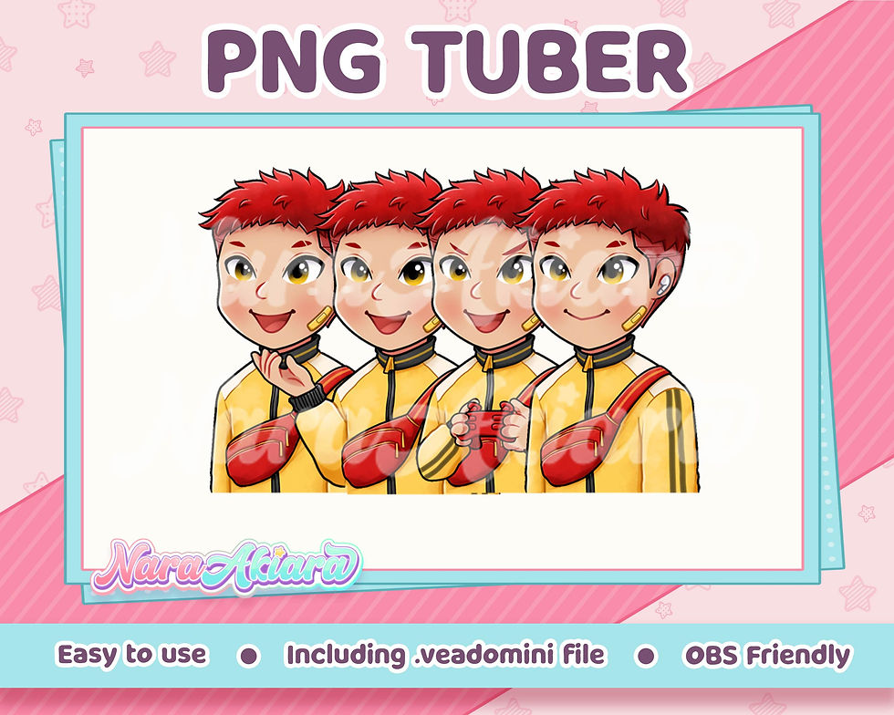 Thumbnail: Unique Charm of Red Hair Boy PNG Tuber to Enliven Live Streams