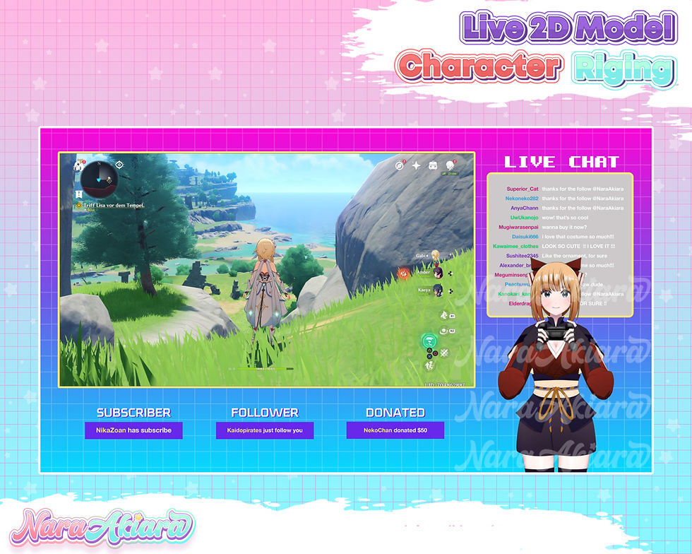 Thumbnail: Premium Vtuber Live2D Models Featuring Short-Haired Anime Girls with Ribbons
