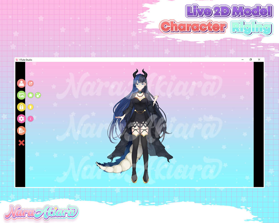 縮圖：Enchanting Vtuber Live2d Anime Fantasy Blue Dragon Girl for Mesmerizing Streams