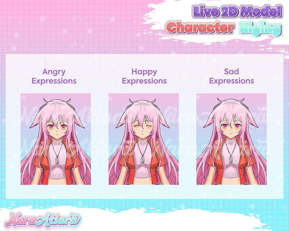 サムネイル： Blooming in Streams Vtuber Live2d Anime Girl Rosie Bloom for Streamers