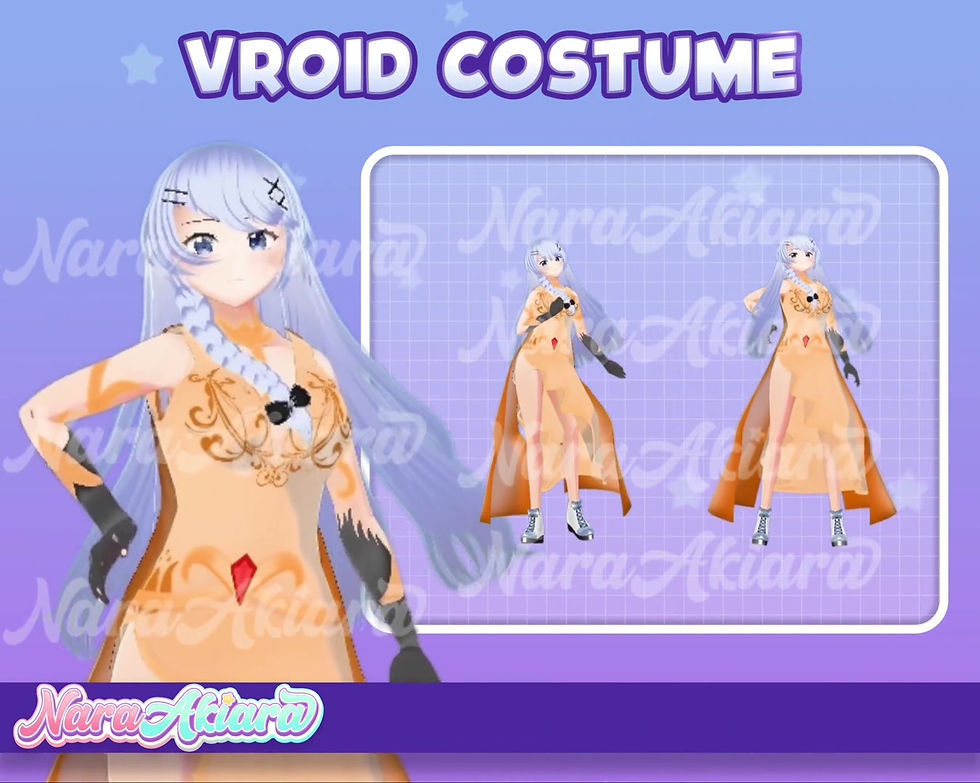 Thumbnail: Explore Futuristic 3D Vroid Costumes for Your VTuber Persona