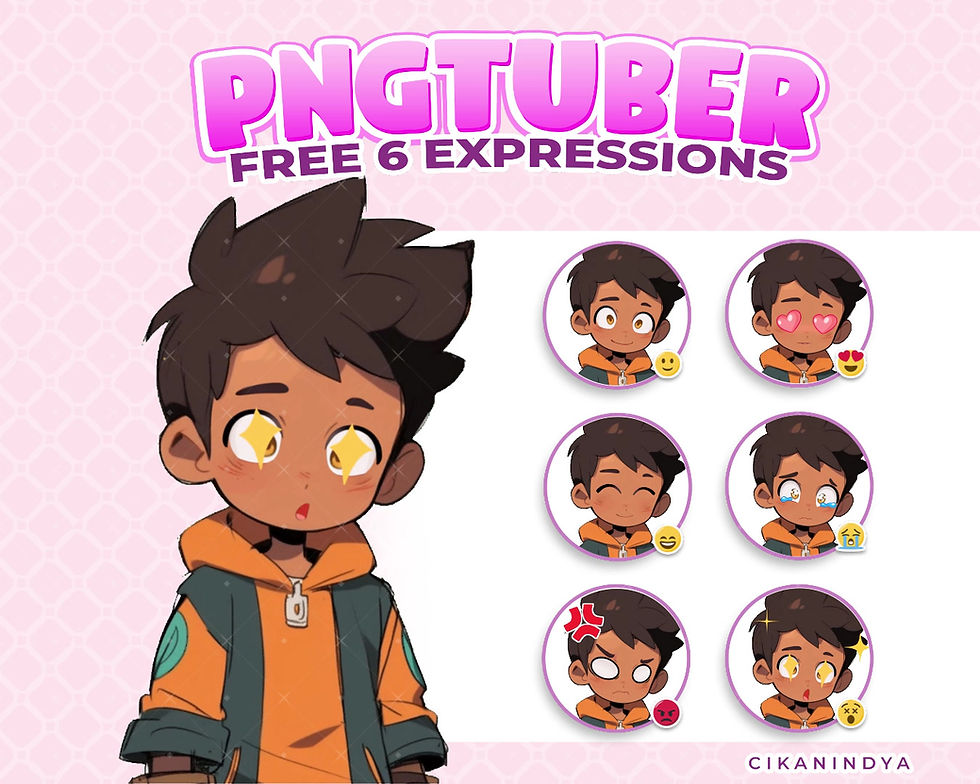 Thumbnail: Upgrade Your Broadcasts with a Distinctive PNG Tuber Cute Boy Brown for Stream