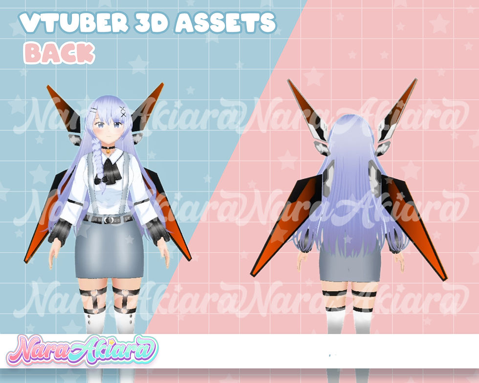Thumbnail: Unveil Transcendent Cyberpunk Warrior Wings for Your Vtuber Model for Joy Stream