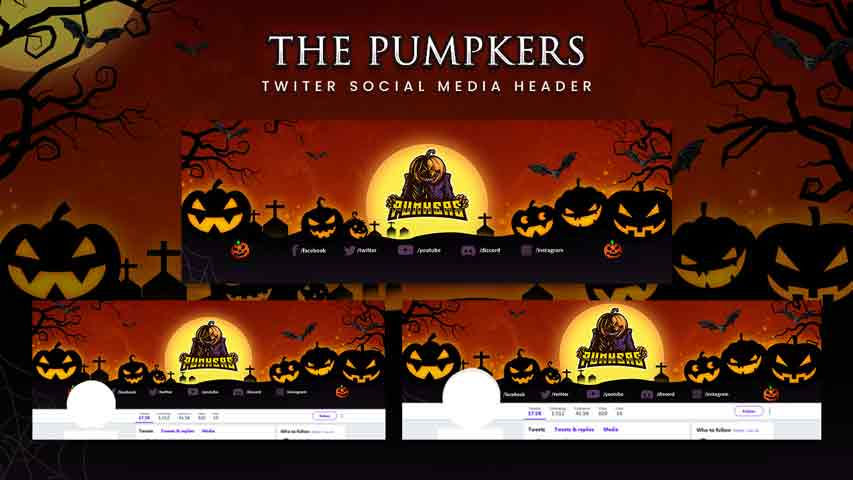 Thumbnail: Pumpkin-Headed Human Monster Animated Overlay Package Unleash the Horror