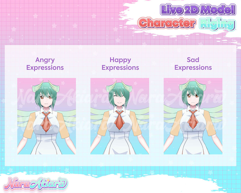 縮圖：Embrace the Divine with Our Vtuber Live2D Anime Angel Girl Models