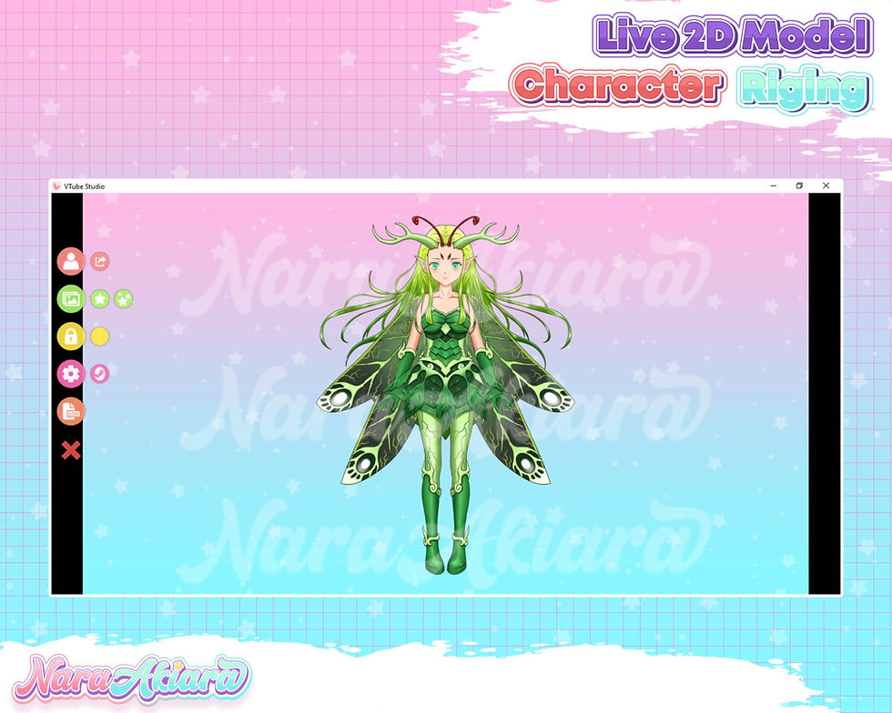 縮圖：Unleash Your Imagination with the Green Fairy Lady Vtuber Live2d Model